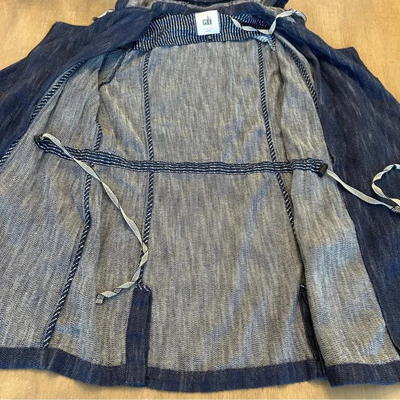 Cabi Adventure Anorak Hooded Denim Jacket Medium Wash Size M 100% Cotton - Picture 4 of 10